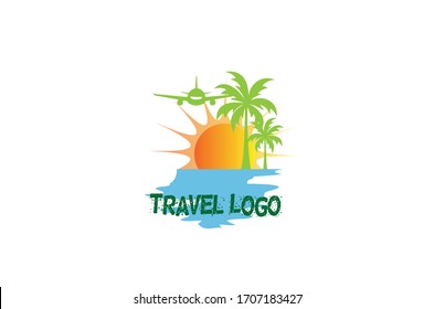 Plantilla de vectores de diseño de logotipos de viajes