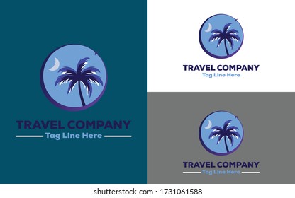 travel logo design vector template