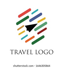 Travel Logo Designs Concept. Creative Travel Logo With Globe and Airplane Icon Vector