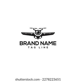 Travel Logo. Drone and Airplane. Plane Icon Design. Drone  Vector illustration 