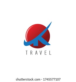 travel logo emblem  travel agency concept