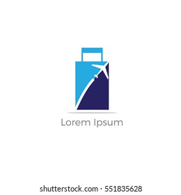 Travel logo, holidays, tourism, business trip company logo design.