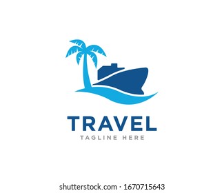 Vector de diseño de icono de logotipo de viaje