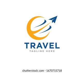 Vector de diseño de icono de logotipo de viaje