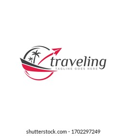 Vector de diseño de icono de logotipo de viaje