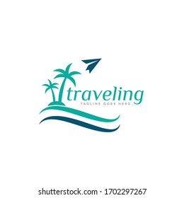 Vector de diseño de icono de logotipo de viaje