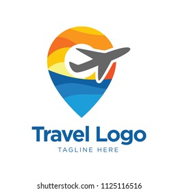 Travel logo icon vector design illustration