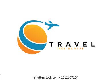 travel logo icon vector isolated