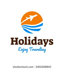 Travel logo icon vector template on white background