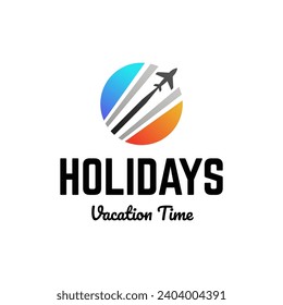 Travel logo icon vector template on white background