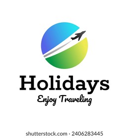 Travel logo icon vector template on white background