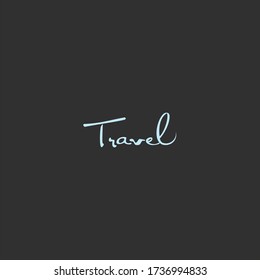 Travel logo inspiring elegant simple and fun