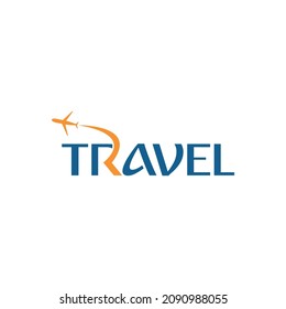 travel logo lettering design template travel word mark logo