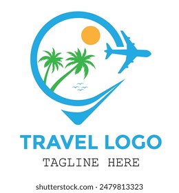 Travel logo - location - Icon - vector.