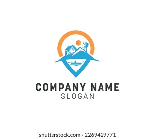 Travel logo location vector work