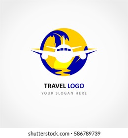 Travel Logo With Plane