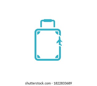 Icono del vector de la bolsa de viaje 