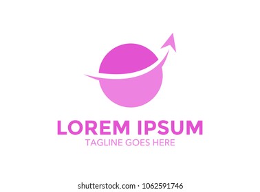 travel logo. plane. icon. vector illustration. minimalist