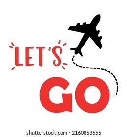 travel logo plane and lets go icon tourism