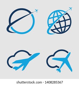 Travel Logo Set Design Modern For Your Business and travel Agent 