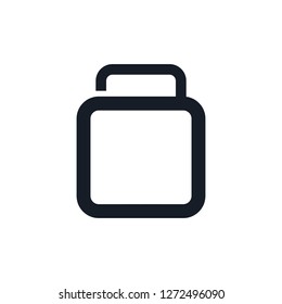Travel logo with suitcase. Travel logo design Vector template