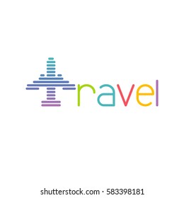 Travel logo template