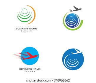 Travel logo template