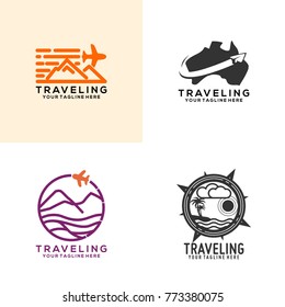 Travel logo template