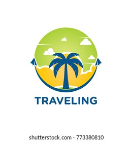 Travel logo template