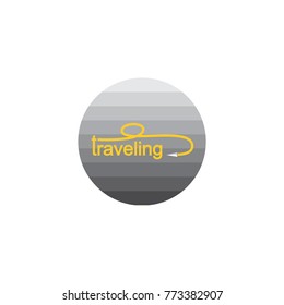 Travel logo template