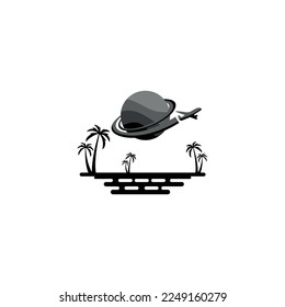 Travel logo template. travel agency and tour guide.