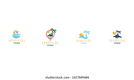 Travel logo template concepts vector