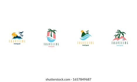 Travel logo template concepts vector