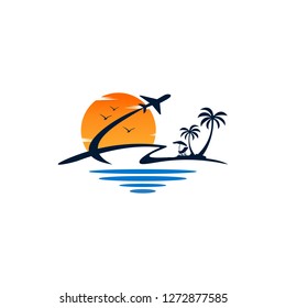 Travel logo template design