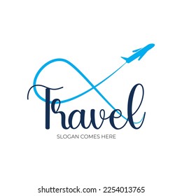  Travel logo template, Travel Logo Design, Travel modern logo design,  Vector illustration. airplane tickets,  plane, tourism logos, travel logos, love, vector template, airplane tickets, plane icon.