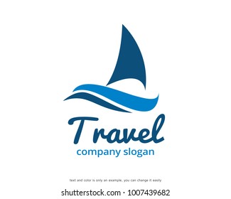 Travel Logo Template Design Vector, Emblem, Design Concept, Creative Symbol, Icon