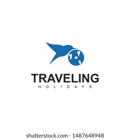 travel logo template logo design vector