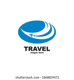 Vector de diseño de plantillas de logotipos de viaje

