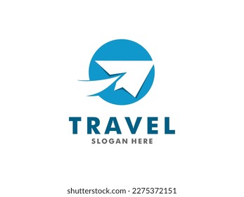 Travel logo template design vector