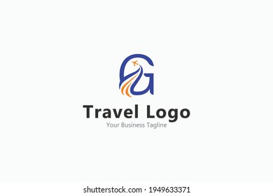 Travel logo template -  G Travel 