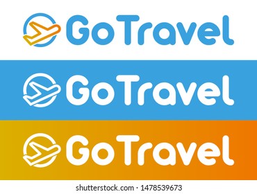 Travel Logo Template Gotravel Logotype Design Stock Vector (Royalty ...