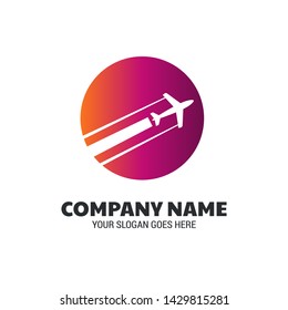 Travel Logo Template, holidays, tourism, and business trip company logo design