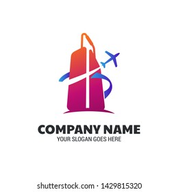 Travel Logo Template, holidays, tourism, and business trip company logo design