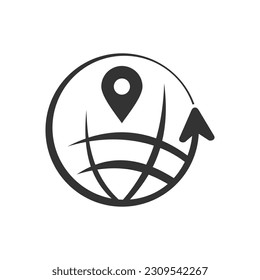 travel logo template. Icon Illustration Brand Identity. Isolated and flat illustration. Vector graphic