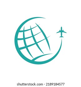 travel. Logo template for travel or logistics. Icon for websites and applications. Flat style.