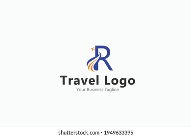 Travel logo template -  R Travel 