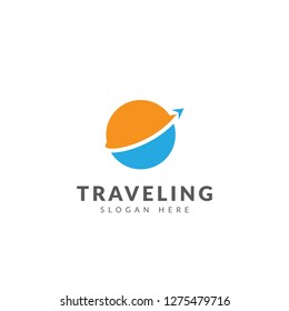 Travel logo template vector design