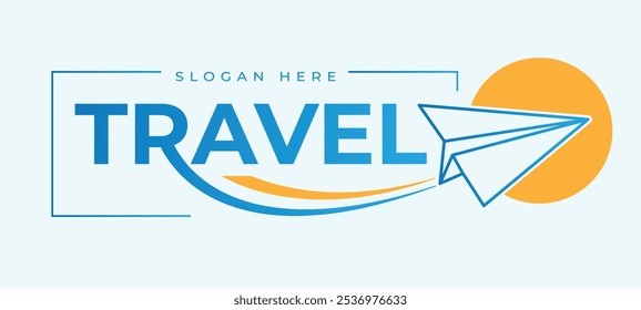 Logotipo de viaje. diseño de logotipo de agencia de viajes y turismo. Vector de Plantilla para su empresa o negocio