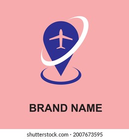 travel logo for tourism and trip travel agency or company. business travel logo company