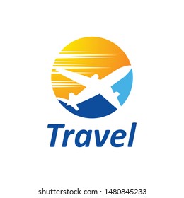 Travel Logo Vector Design Template Airplane Stock Vector (Royalty Free ...